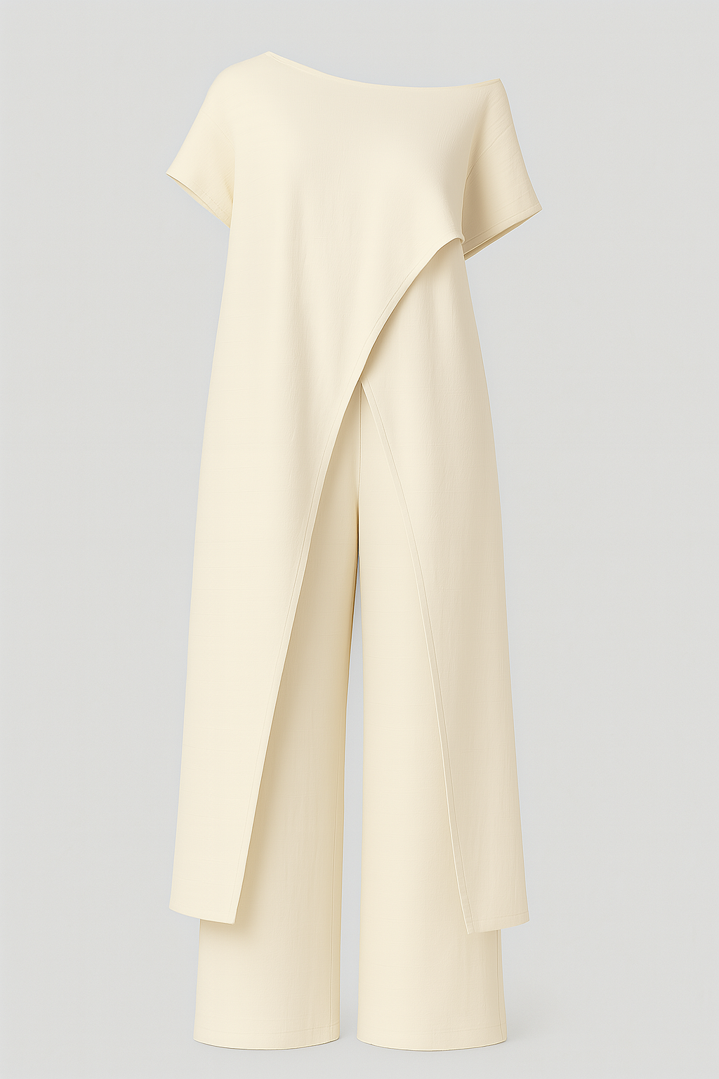 Anouk | Tøjsæt til Kvinder - Elegant Bluse og Bukser - Beige - Kvinders tøj sæt - {{ product_tags }