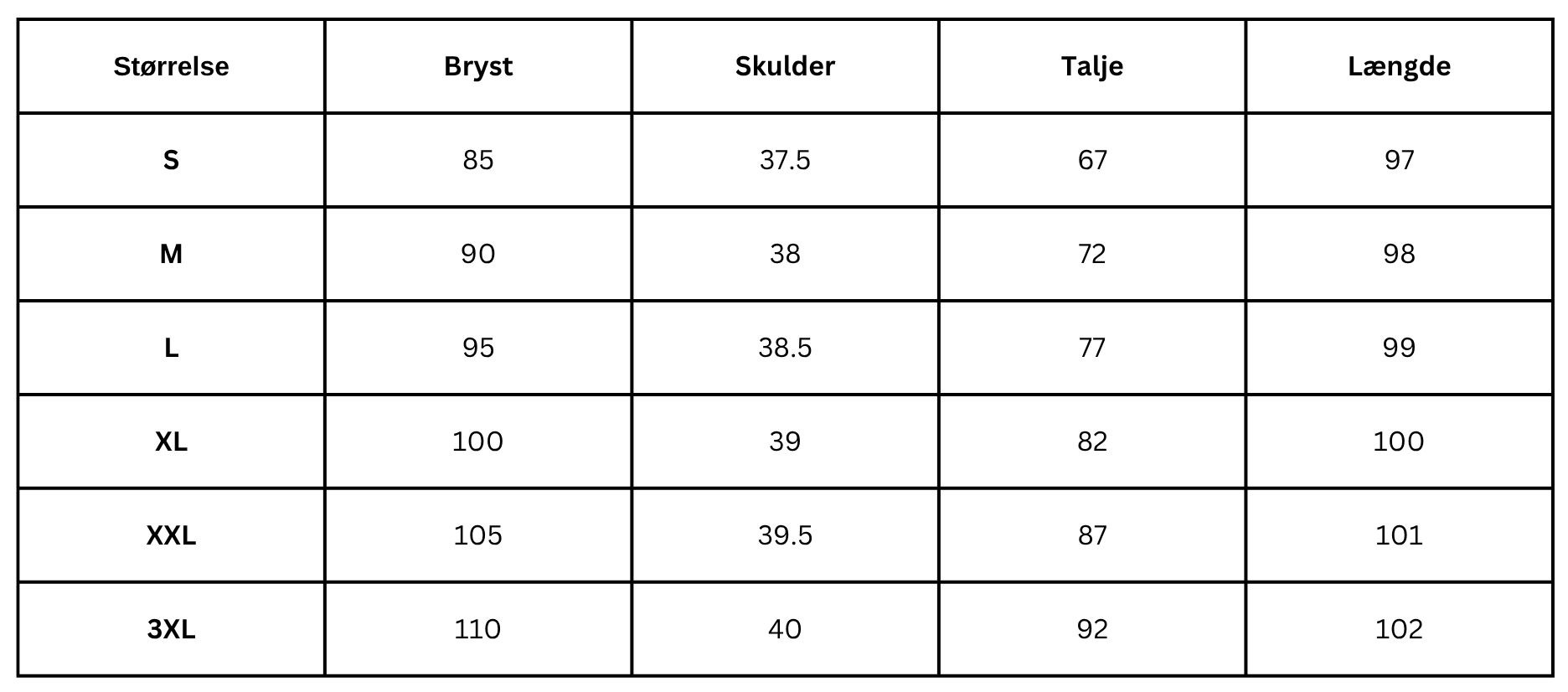 Size Guide
