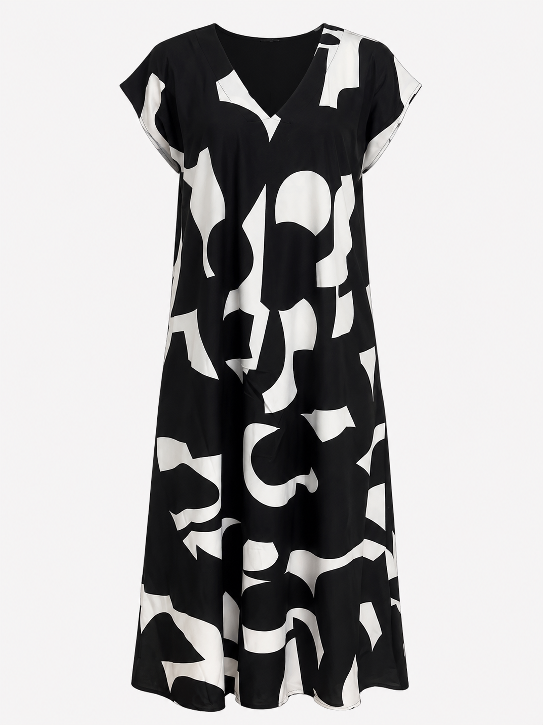 Vicki | Vestido maxi elegante con escote en V para mujer