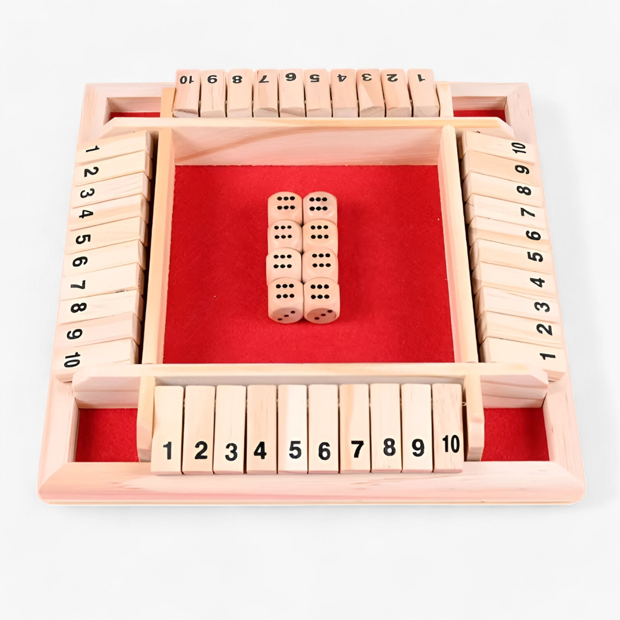 Milan | Farverigt Shut the Box Spil - Rød - other - {{ product_tags }