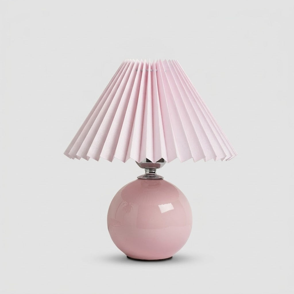Vintage Heritage Bordlampe - Flæset Skærm Natbordslys - - Home Decor - {{ product_tags }
