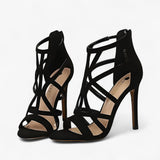 Aria | High heel sandals with cutouts - feminine and seductive