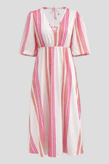 Aleiah | Colorful V-neck summer dress for women