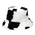 Jasmine - Vinter bucket-hatt i leopardmönstrad fuskpäls
