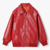 Fiore - Women's Chic Faux Leather Jacket