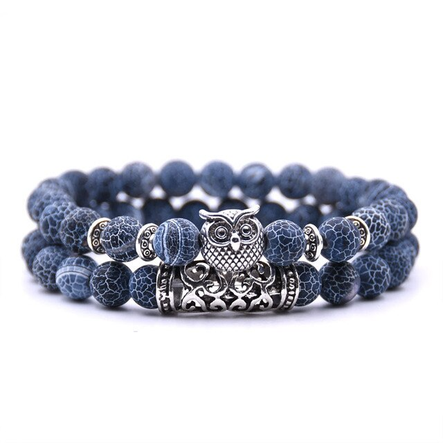 Sammy | Ugle-stenarmbånd - Blå - Sammy | Ugle-stenarmbånd- €25 - {{ product_tags }
