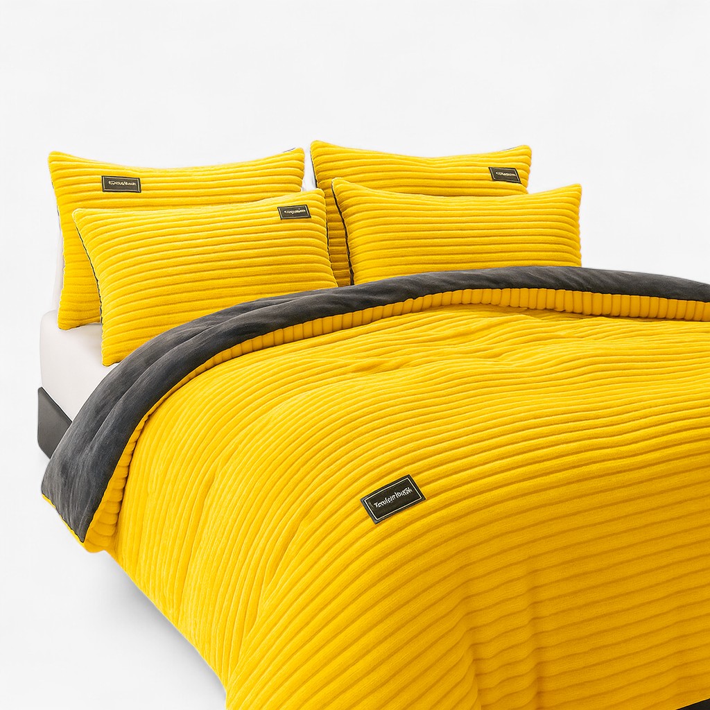 Guiseppe | Vinter Dyne med Elegant Design - Gul - Dyner & Duvetter - {{ product_tags }