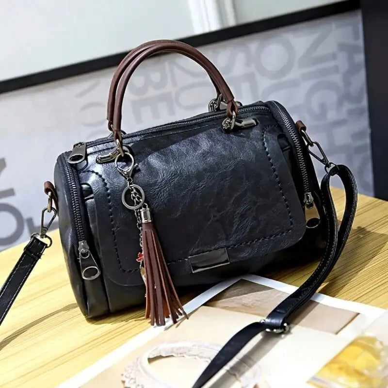 PAULIEN - Skuldertaske med frynser til kvinder: stor kapacitet, moderne design - - bags - {{ product_tags }