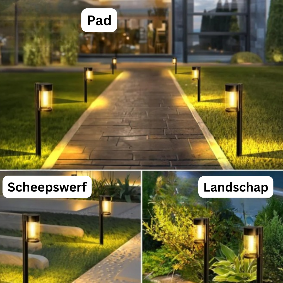 AuraGlow™ | Moderne & Luksuriøs Solenergi Padbelysning | 1 + 1 GRATIS - - house & garden - {{ product_tags }
