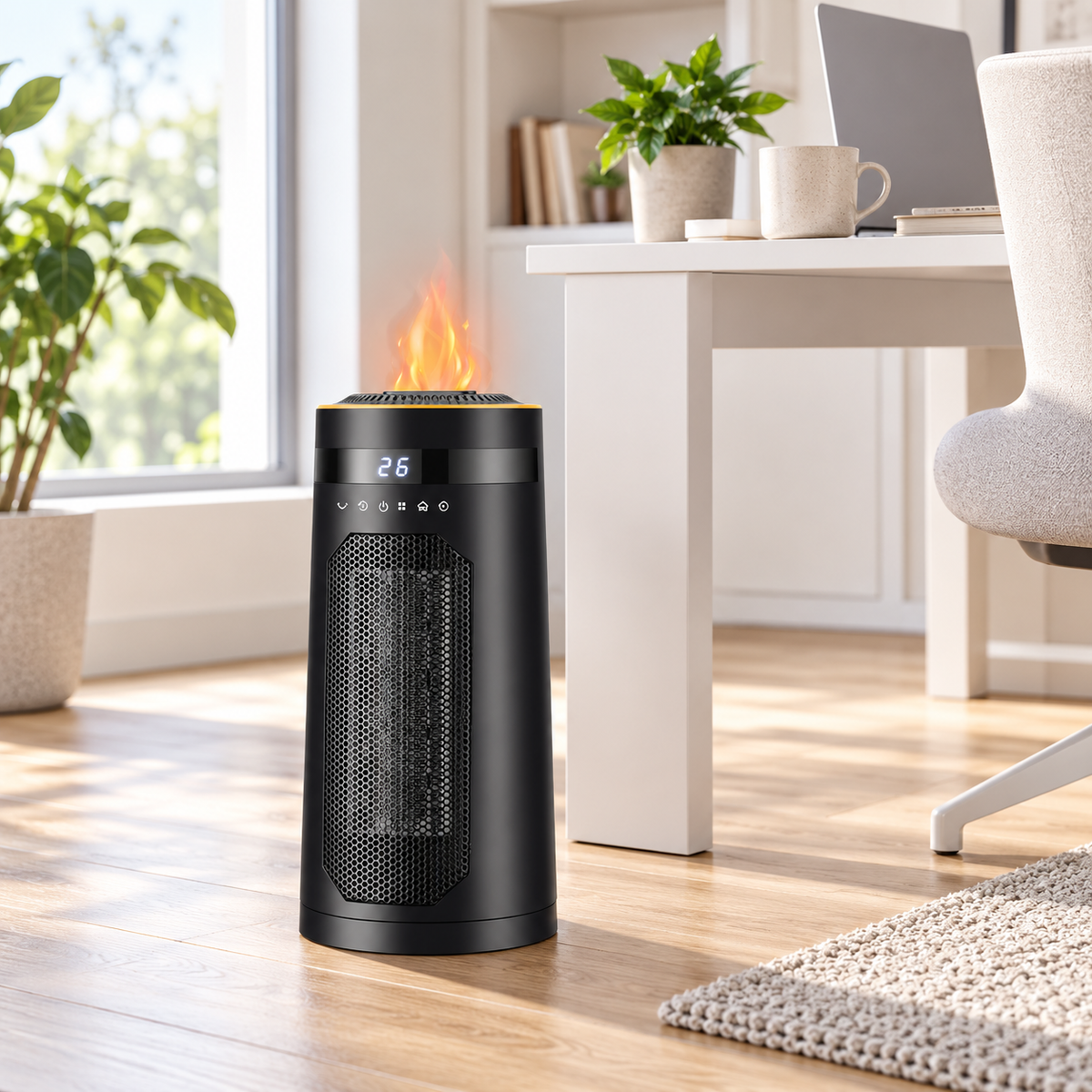 FlameHeat Keramisk Varmeapparat 1500W - - Space Heaters - {{ product_tags }