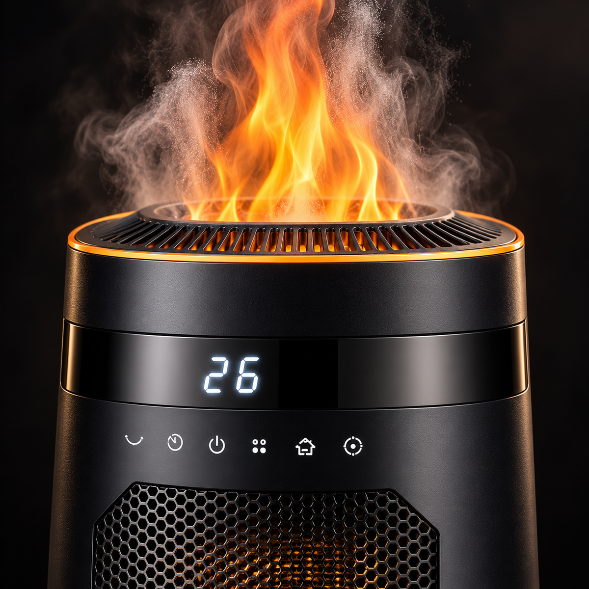 FlameHeat Keramisk Varmeapparat 1500W - - Space Heaters - {{ product_tags }