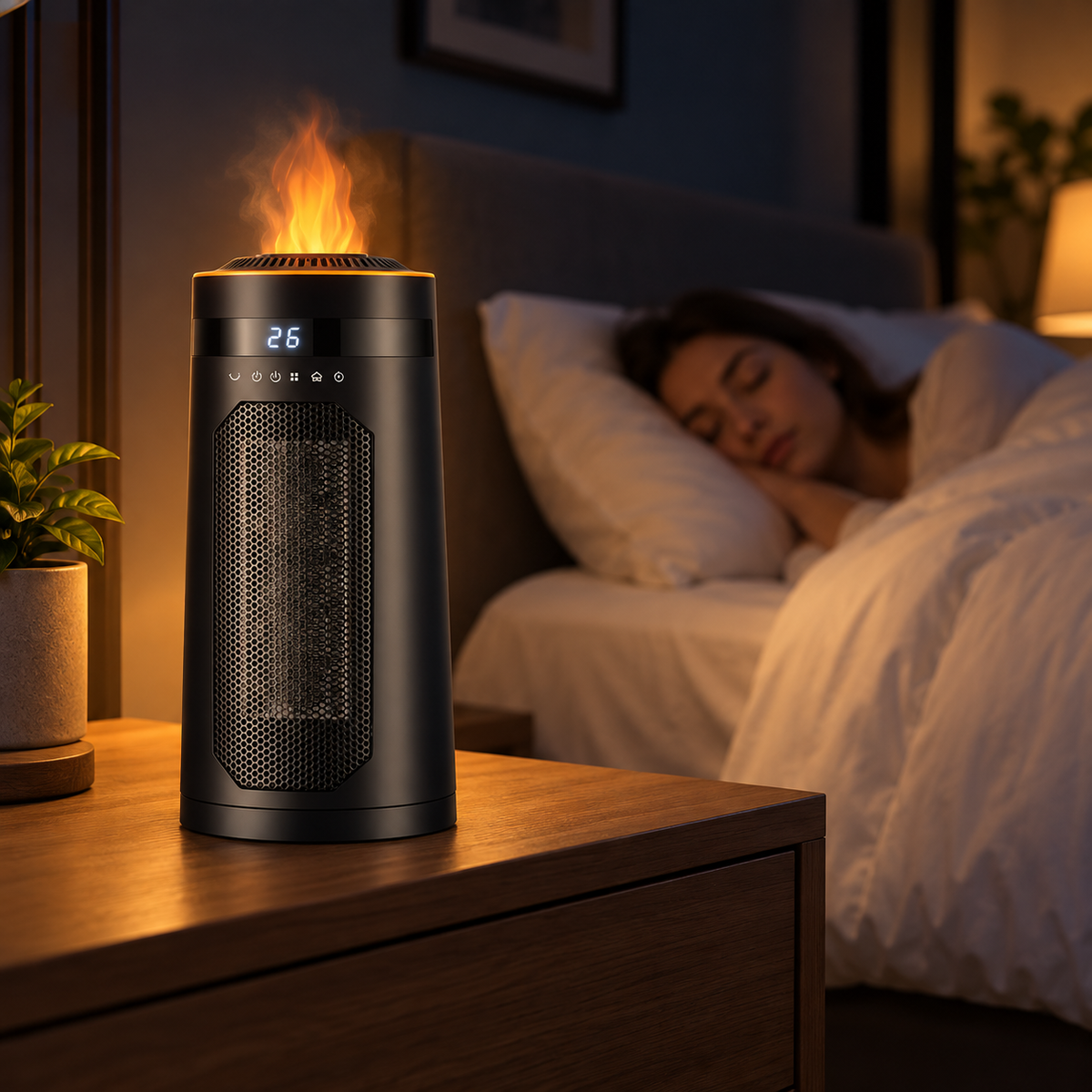 FlameHeat Keramisk Varmeapparat 1500W - - Space Heaters - {{ product_tags }