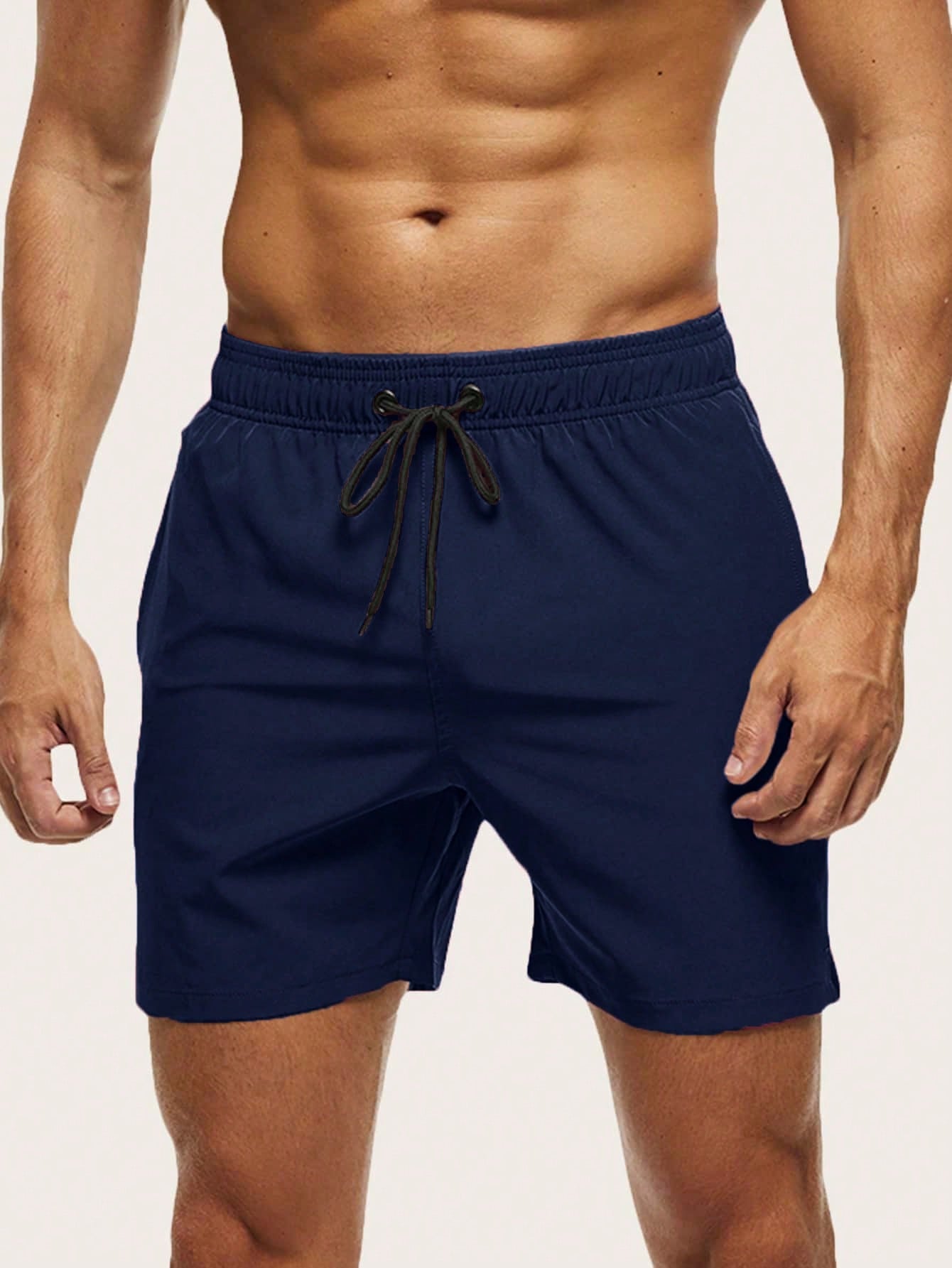 Badeshorts til Mænd - Hurtig Tørring, God Komfort - Mørkeblå - Herre Shorts - {{ product_tags }