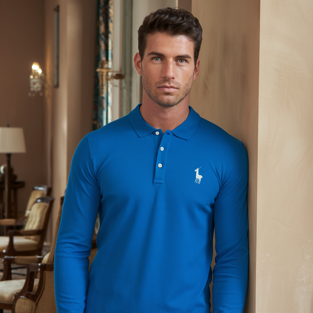 Ethan | Broderet Poloshirt - Perfekt til afslappede og formelle lejligheder - - men's fashion - {{ product_tags }