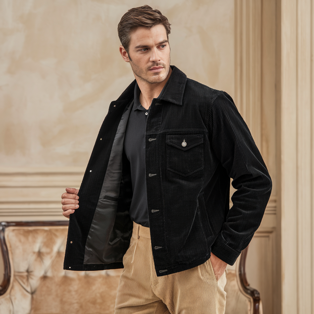 Robert | Corduroy Jakken - Vintage og trendy - - men's fashion - {{ product_tags }