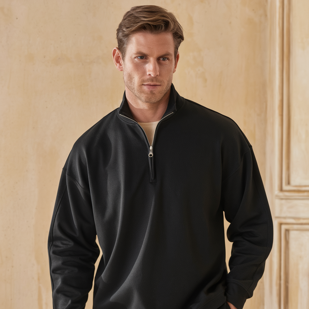 Roger | Casual Half-Zip Trøje - - men's fashion - {{ product_tags }