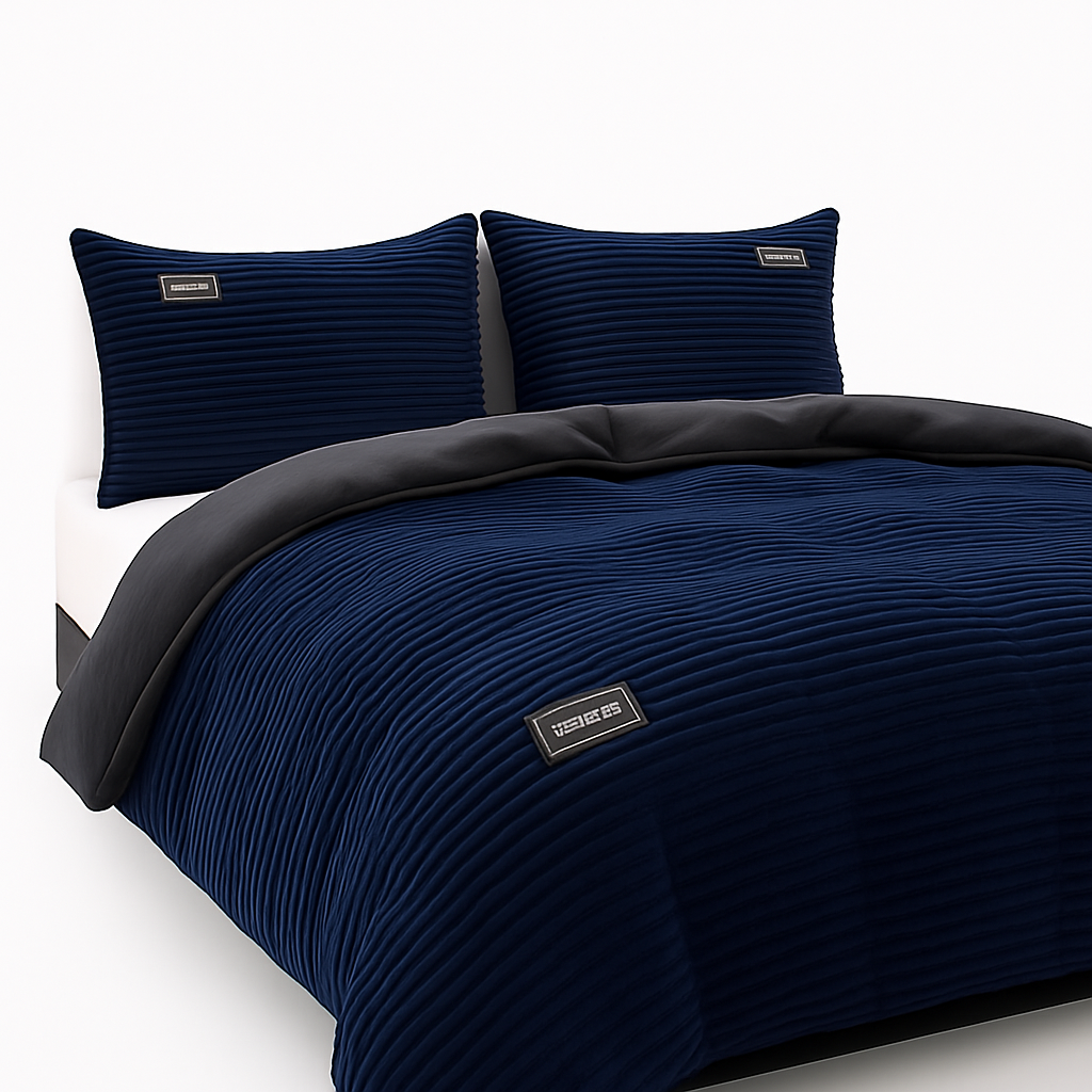 Guiseppe | Vinter Dyne med Elegant Design - Mørk blå - Dyner & Duvetter - {{ product_tags }