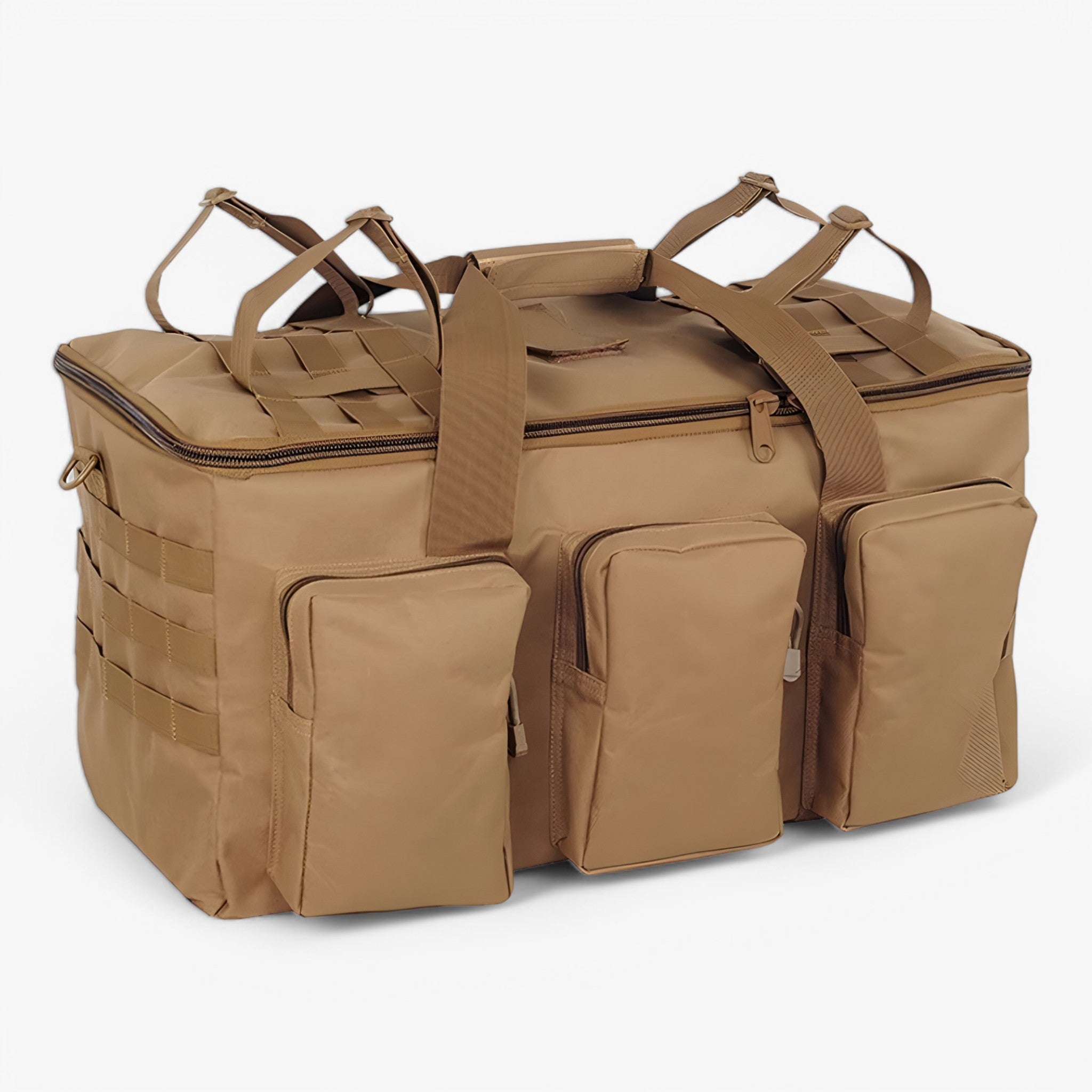 Taktisk Duffelbag 55L – Justerbar Skulderrem og Flere Lommer - Khaki - Taktisk Duffelbag 55L – Justerbar Skulderrem og Flere Lommer - €25 - {{ product_tags }