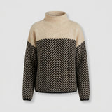 Dametrøje i cashmere med rullekrave - Blød strikpullover