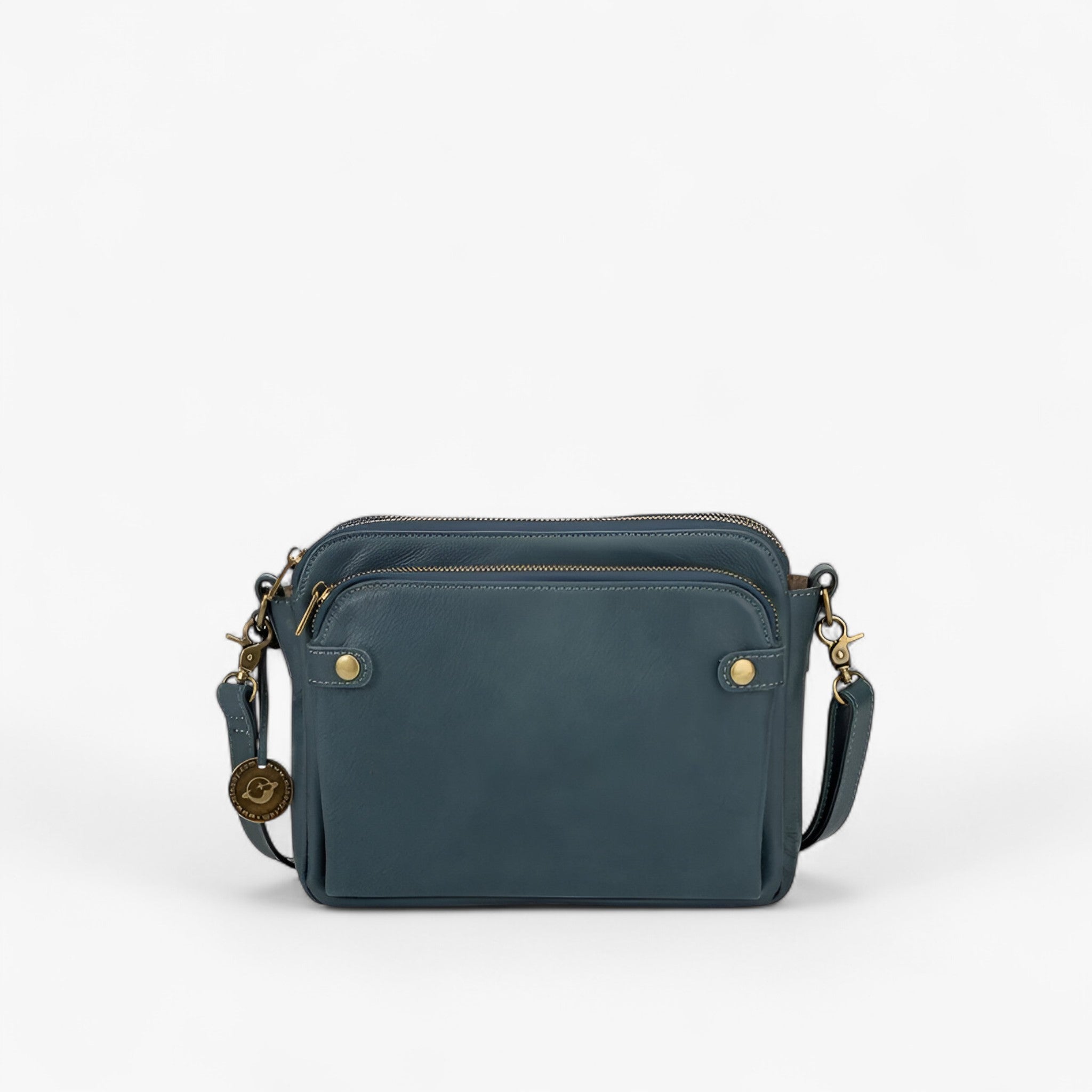 AgentBag™ - Crossbody-skuldertasker i læder - Blå - bags - {{ product_tags }