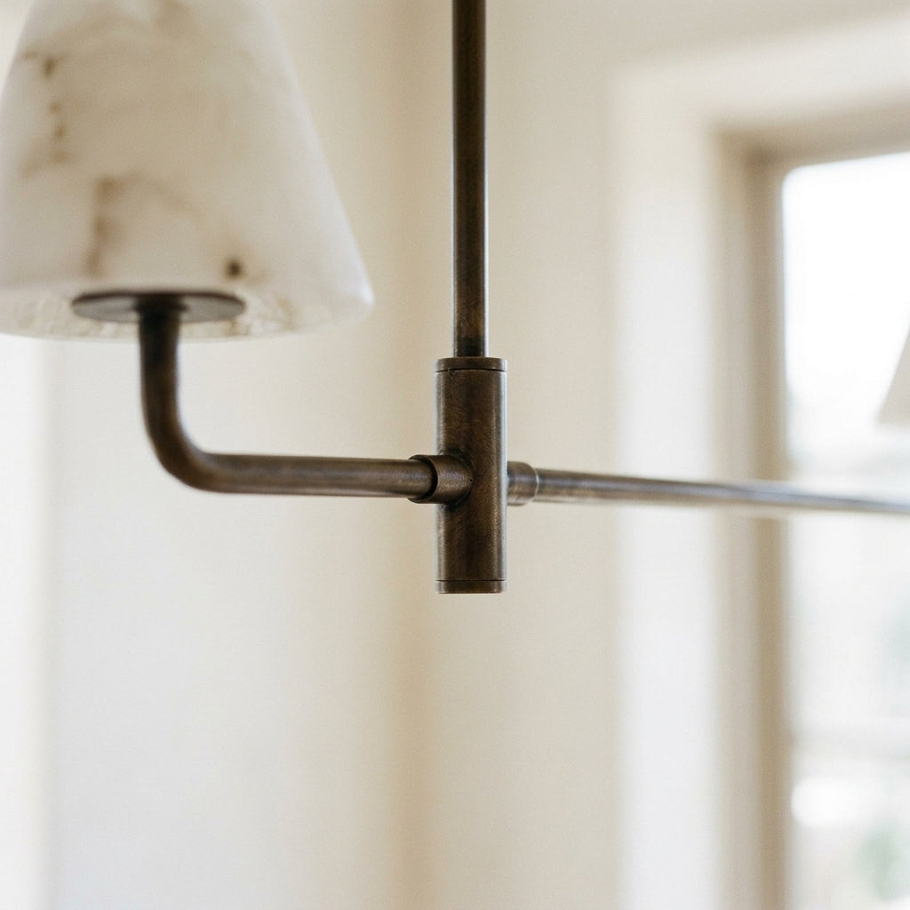 Alba Pendellampe i Alabast og Bronze - - Pendelleuchte - {{ product_tags }