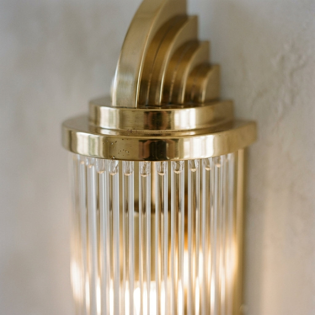 Gatsby Væglampe - Art Deco Elegance i Guld - - Wandlampe - {{ product_tags }