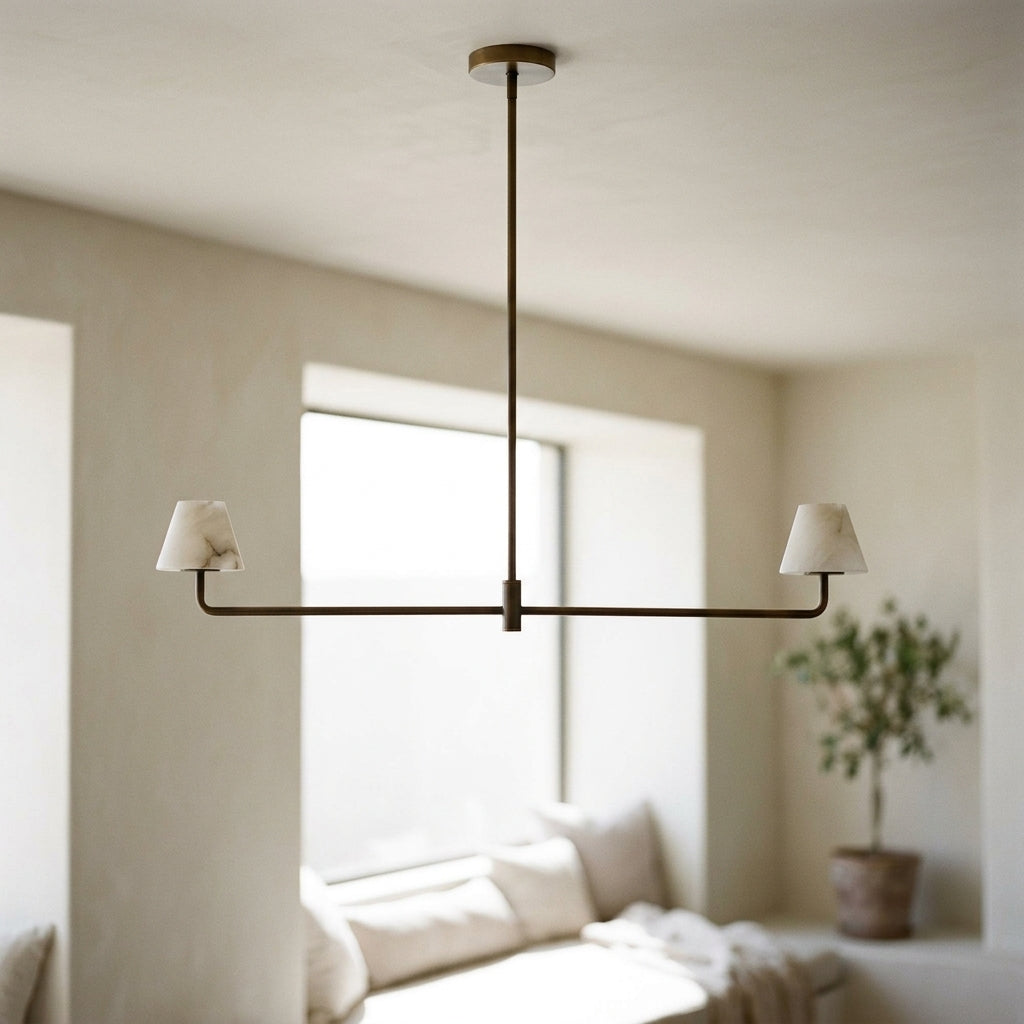 Alba Pendellampe i Alabast og Bronze - - Pendelleuchte - {{ product_tags }
