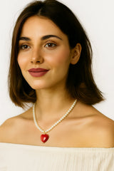LiveWell Healing Heart Pearl Necklace