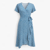 Maria | Wrap dress with floral print