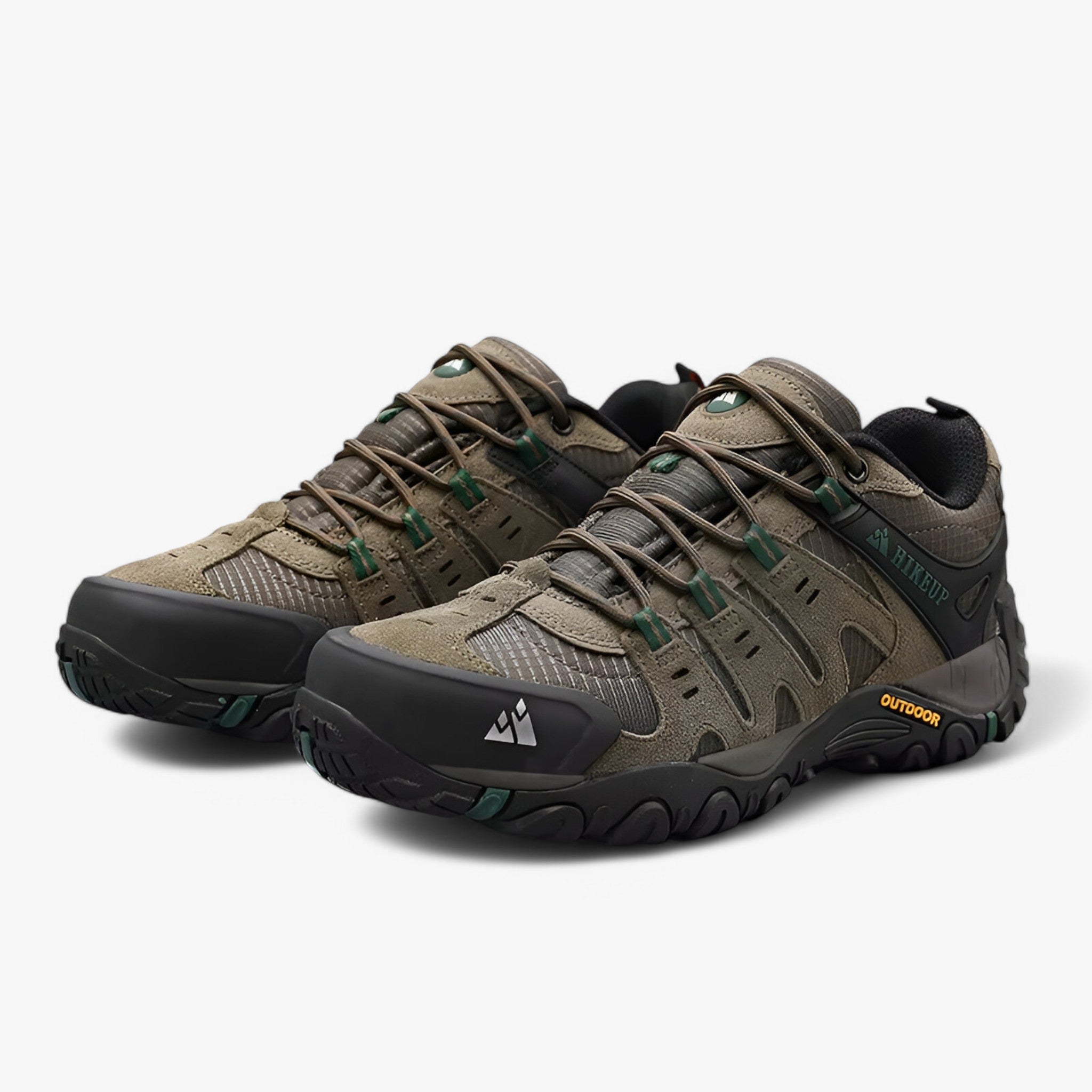 Herre-vandrestøvler i ruskind og læder – komfortable sneakers til vandreture - - men's fashion - {{ product_tags }