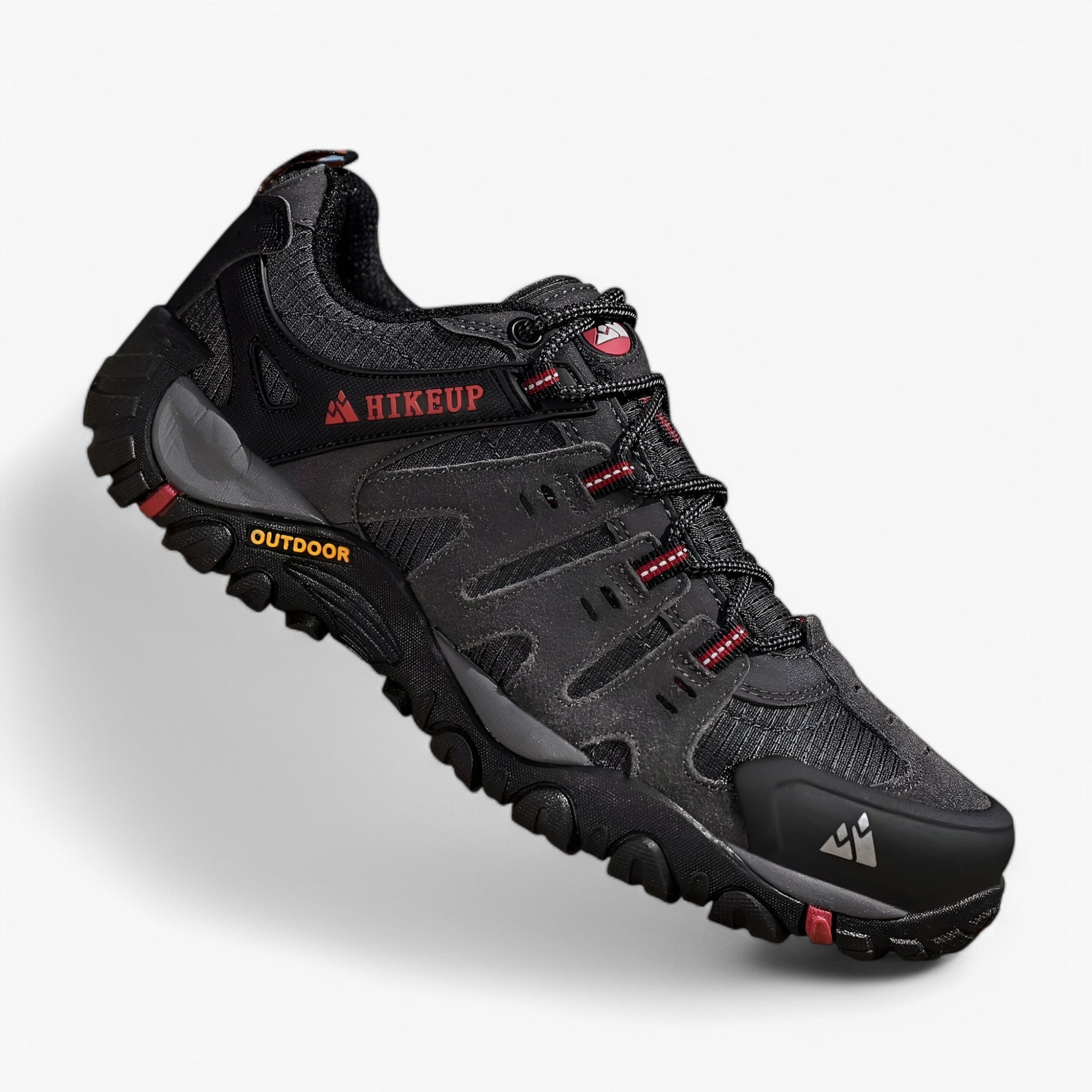 Herre-vandrestøvler i ruskind og læder – komfortable sneakers til vandreture - - men's fashion - {{ product_tags }