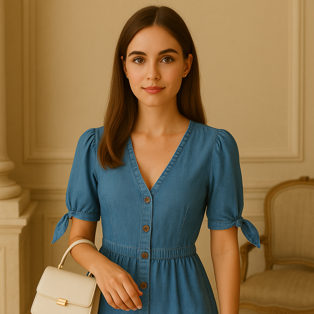Demmy | Skinnerende Kjole i Denim - - women's fashion - {{ product_tags }