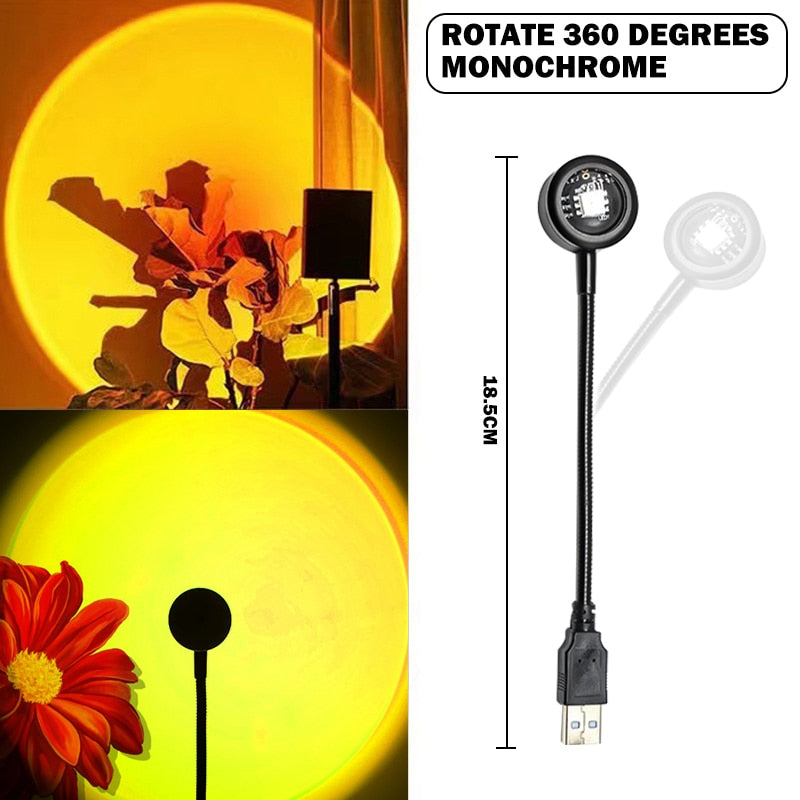 Solnedgang Projektionslampe – Regnbue Prisme Stemningslys - - Projection Ambient Lamp - {{ product_tags }
