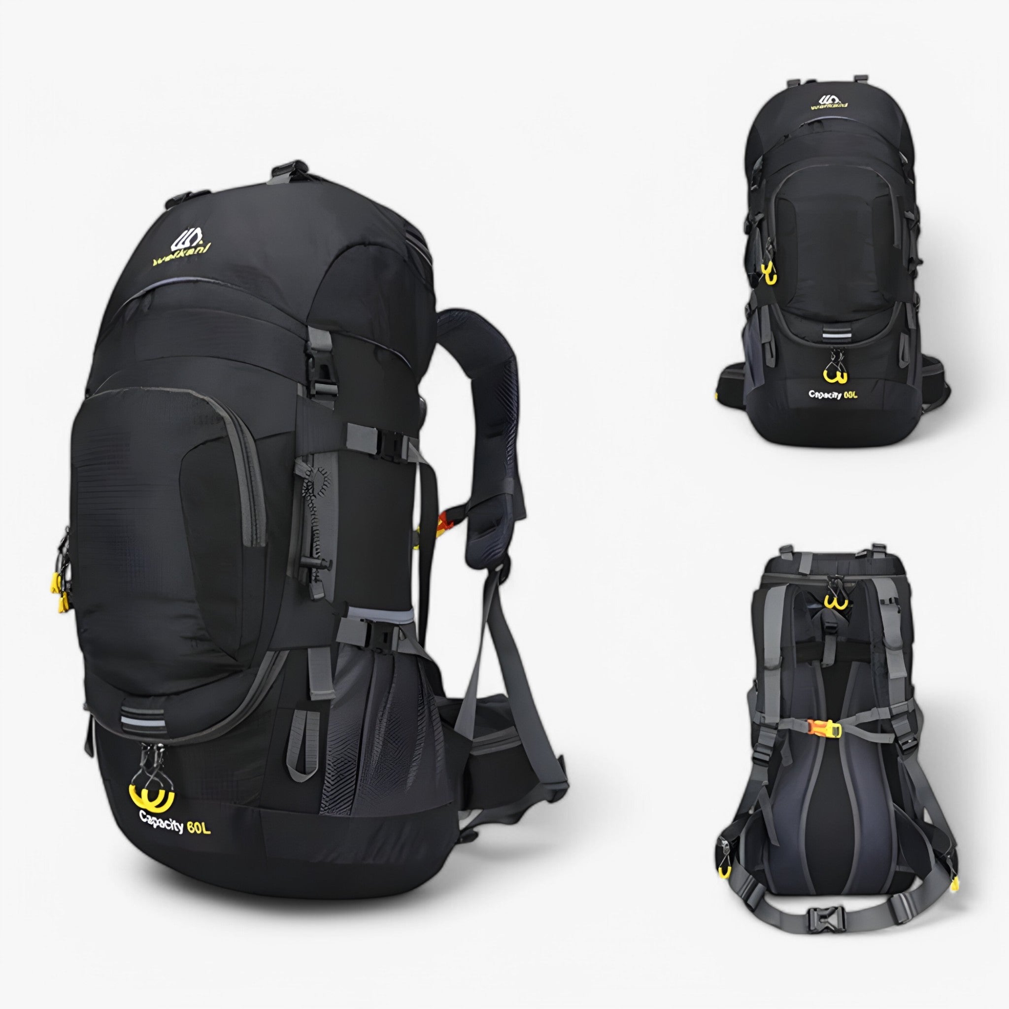 Johnny | Vandtæt rygsæk TrekPro 60L - Sort - bags - {{ product_tags }