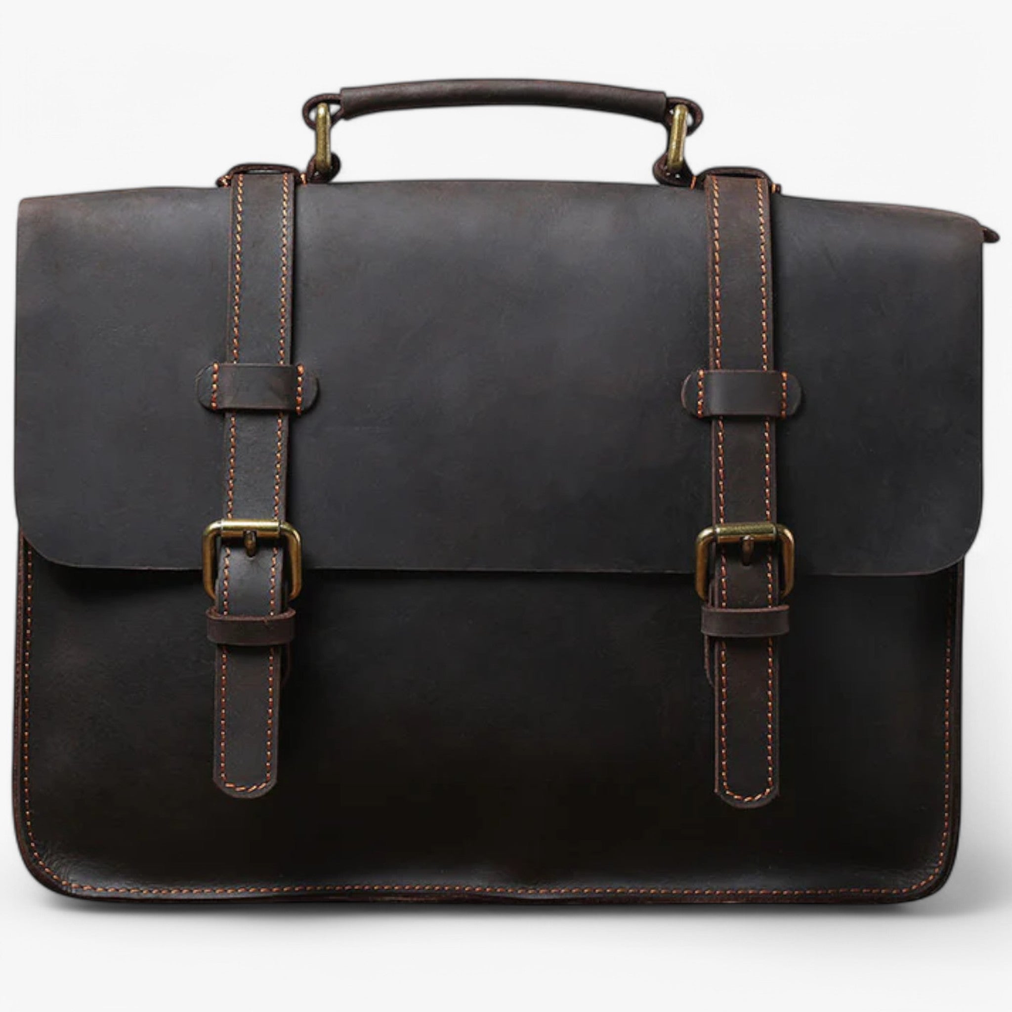 Luke | Skuldertaske i læder - Sort - bags - {{ product_tags }
