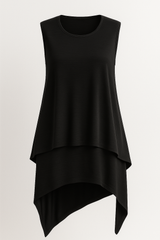 Aria | Flowing Asymmetric Sleeveless Top