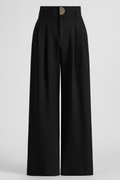 Lana | Pantalones anchos de talle alto para mujer con pliegues