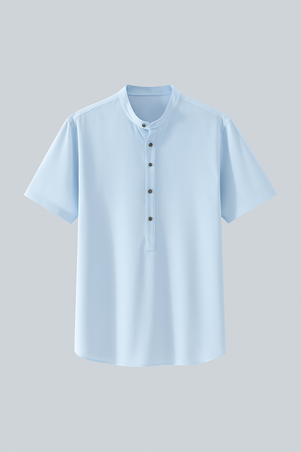 Mason | Let skjort i lin lett for mænd med korte ærmer - Lyseblå - Mason | Let skjort i lin lett for mænd med korte ærmer - €25 - {{ product_tags }