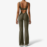 Olga - Elegant V-back Jumpsuit