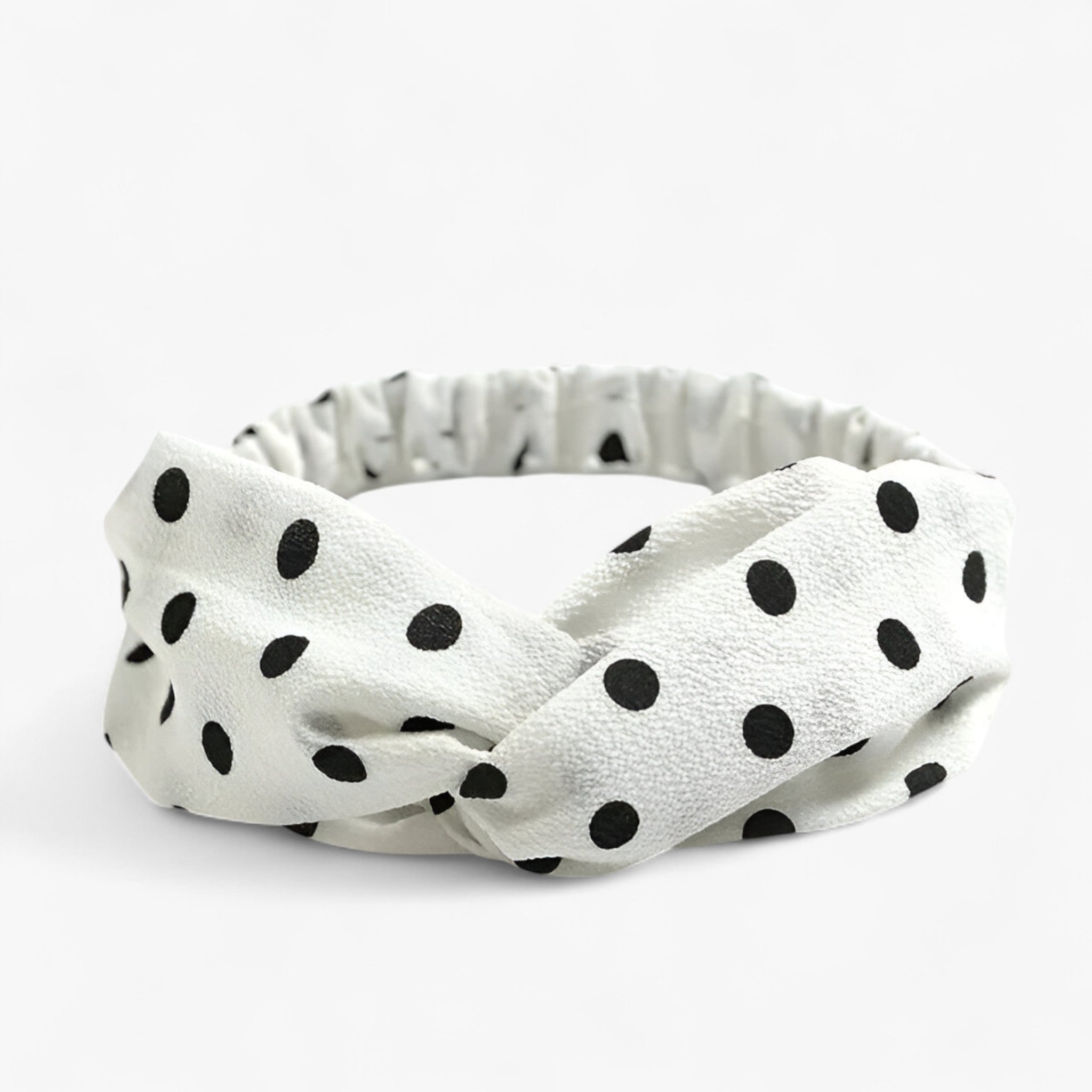 Fascia med boheme-tryk Vintage bandana - Hvide punkter - women's fashion - {{ product_tags }