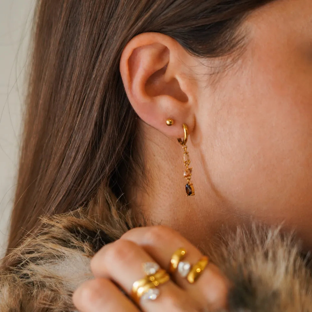 CONSTANCE Guldtonet Smykke-Gavesaet - - Jewelry Set - {{ product_tags }