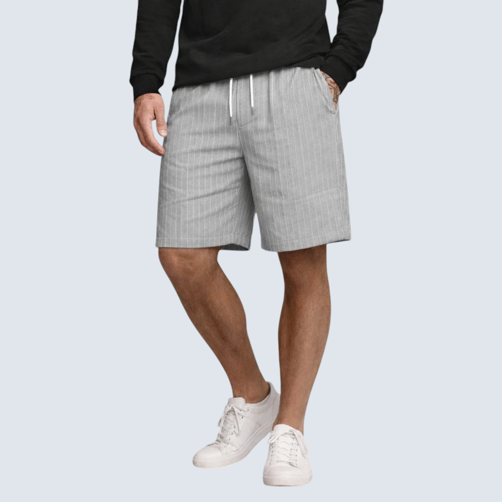 Korte Hør Herrebukser, Regular Fit, Åndbar, Sommer, Casual