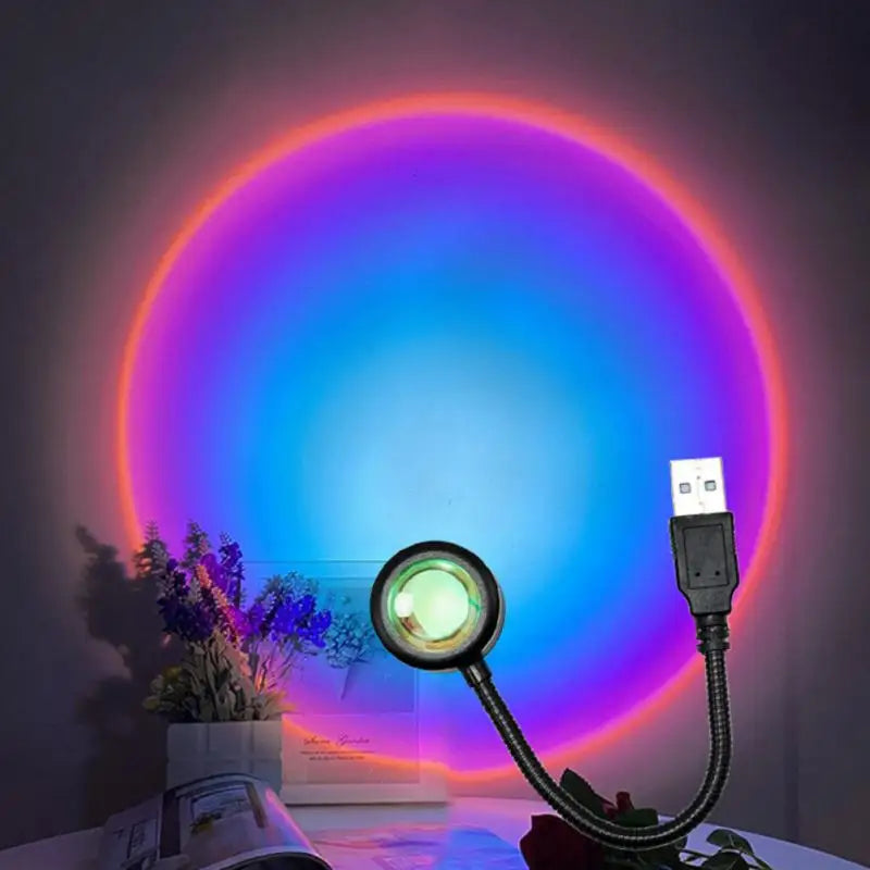 Solnedgang Projektionslampe – Regnbue Prisme Stemningslys - - Projection Ambient Lamp - {{ product_tags }