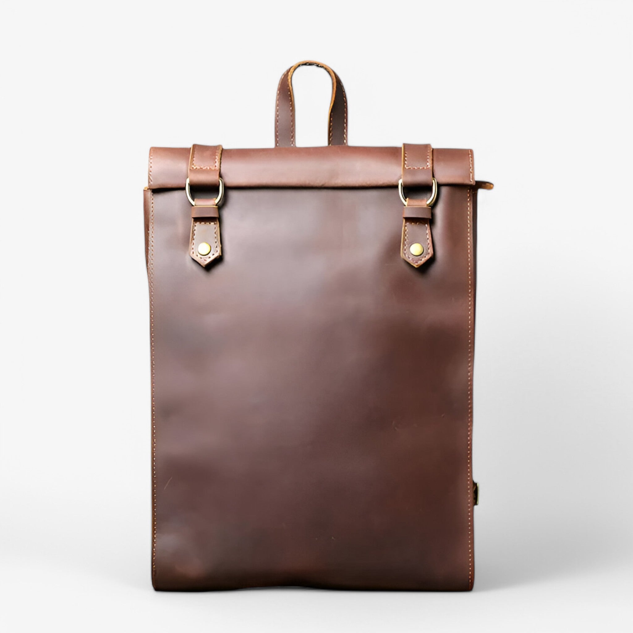 Hugo | Luksus læder rygsæk - Mørk kaffe - bags - {{ product_tags }