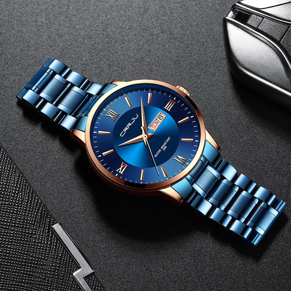 Alma | Herrer sportsur sort - Vandtæt silikonekronograf med dato og stopur - - watches - {{ product_tags }