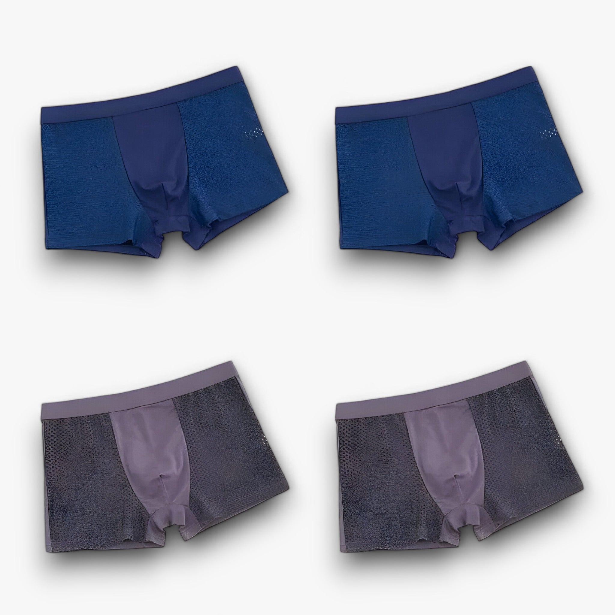 Aiden | Classic Boxer Pants - Boxershorts til mænd med ubesværet appel (4+4 GRATIS) - 2 blå 2 grå - men's fashion - {{ product_tags }