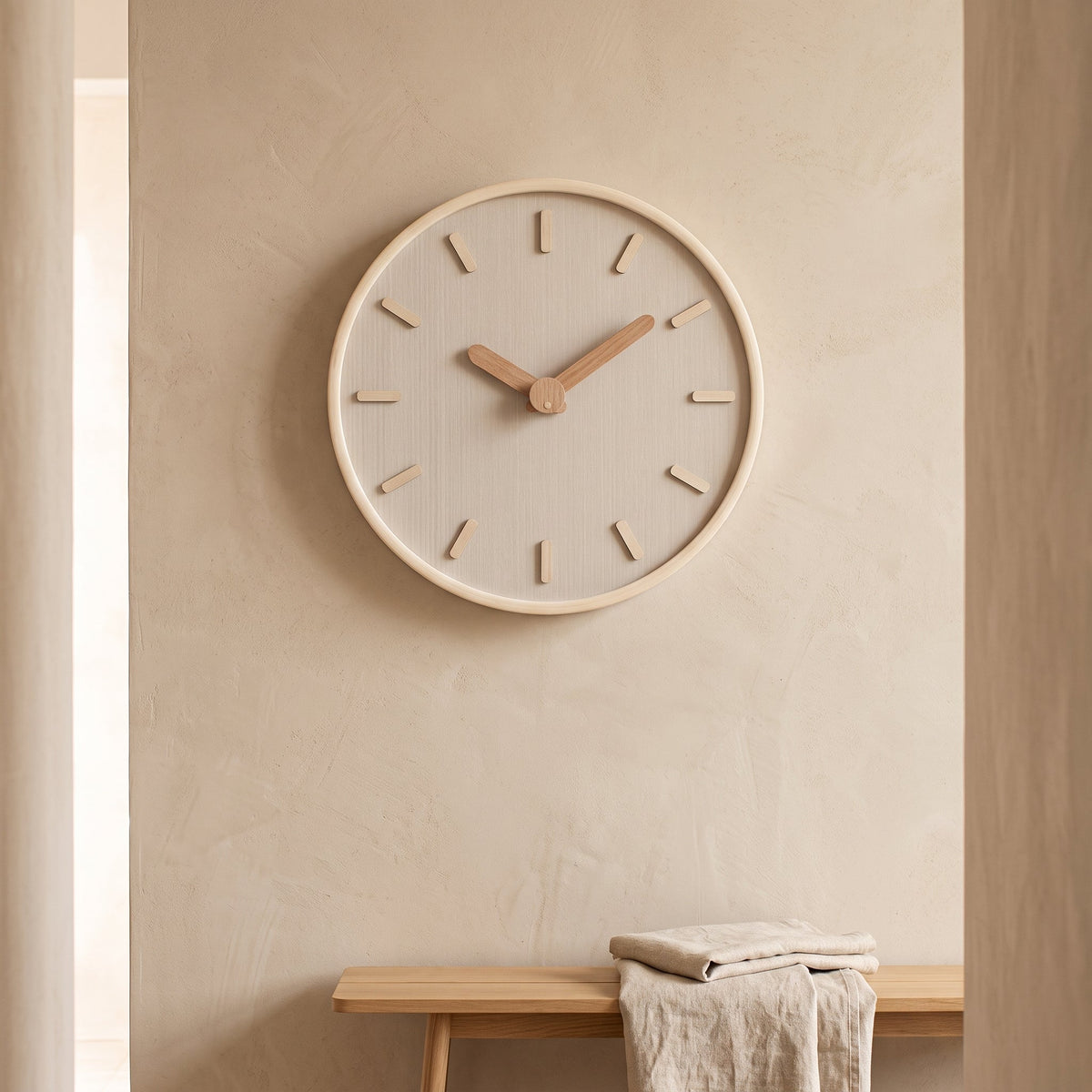 DashClock Lydløst Vægur i Træ - - Wall Clocks - {{ product_tags }