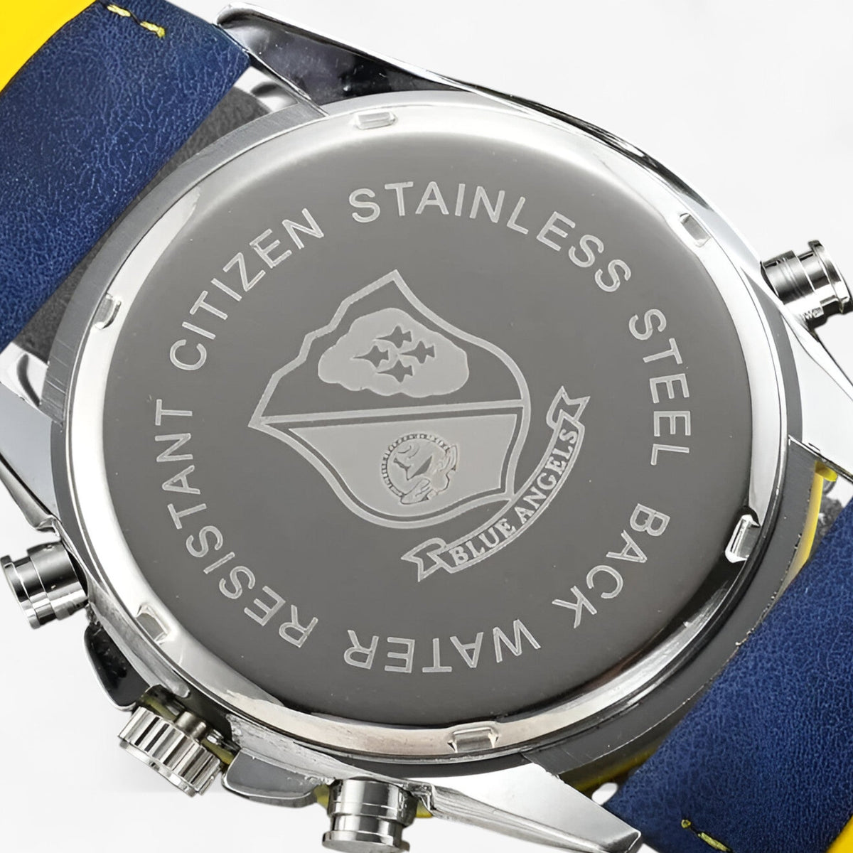 Herre Kronograf Ur MultiSteel 42mm – Stål Sølv, Blå Urskive