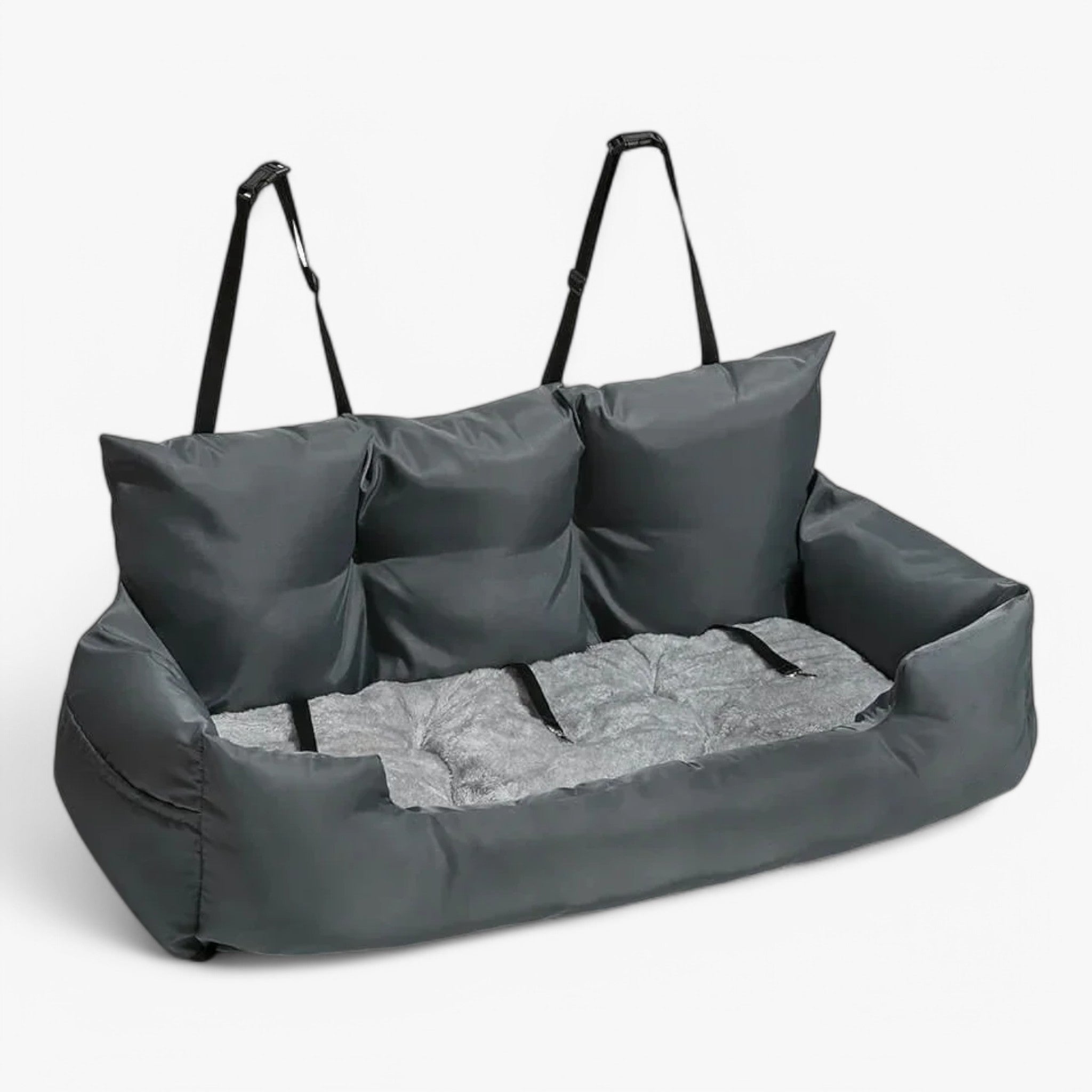 Austin | Luxe Hundeseng til Bil CozyRide - Mørk Grå - baby - {{ product_tags }