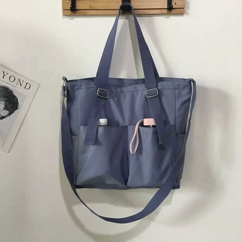 Aurelia - Vandtæt stor canvas tas - Blå - Aurelia - Vandtæt stor canvas tas - €25 - {{ product_tags }